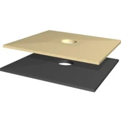 Tilbehør Til Tage Og Tagrender^Polysan skorstensafdækning type 72/72/Ø20 sort