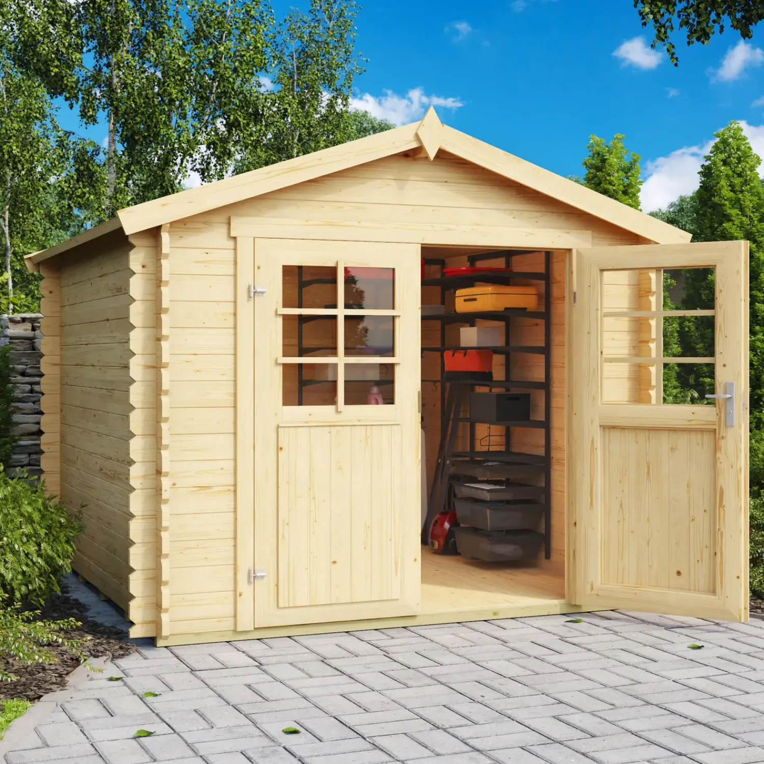 Redskabsskure I Træ^Positano redskabsrum 4,60 m²