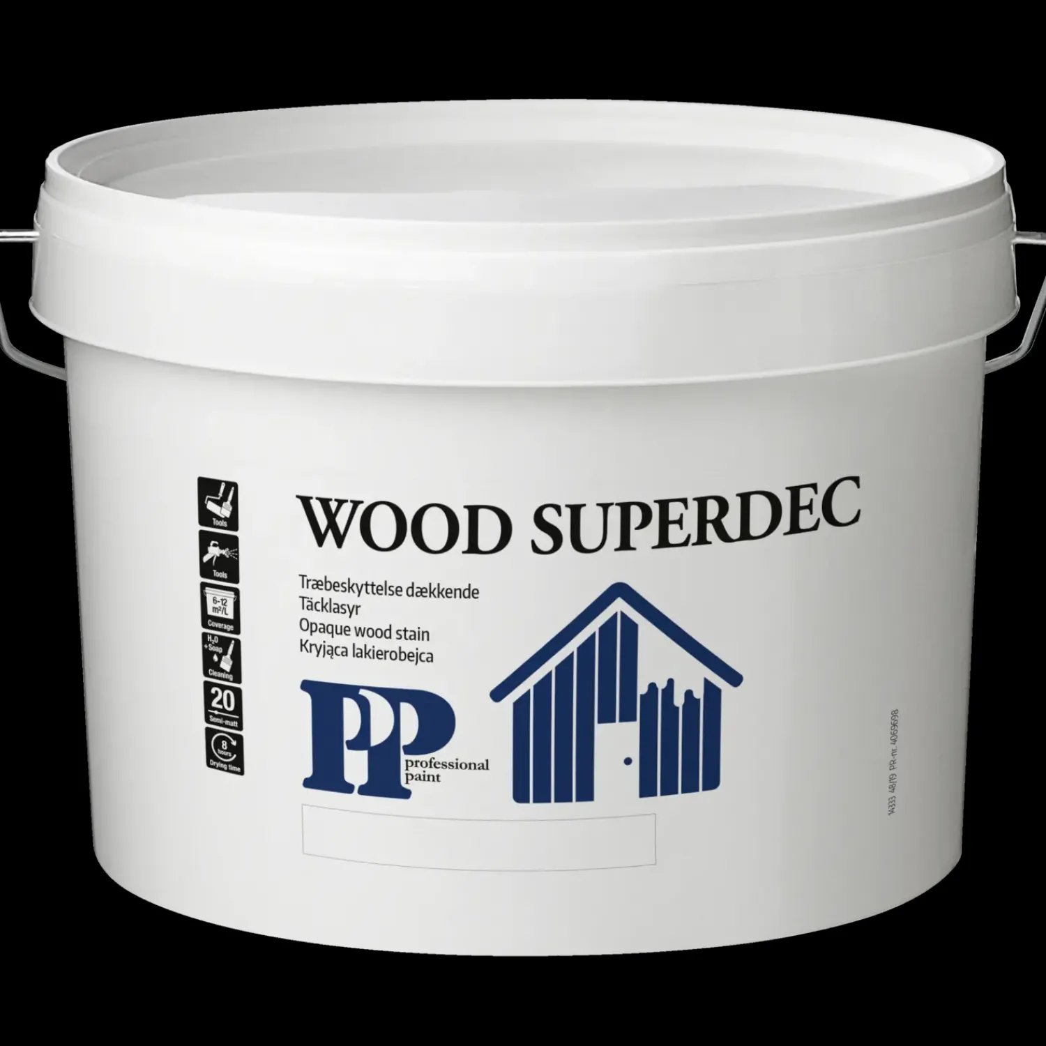 Heldækkende Træbeskyttelse^PP Træbeskyttelse dækkende acryl 10 L sort