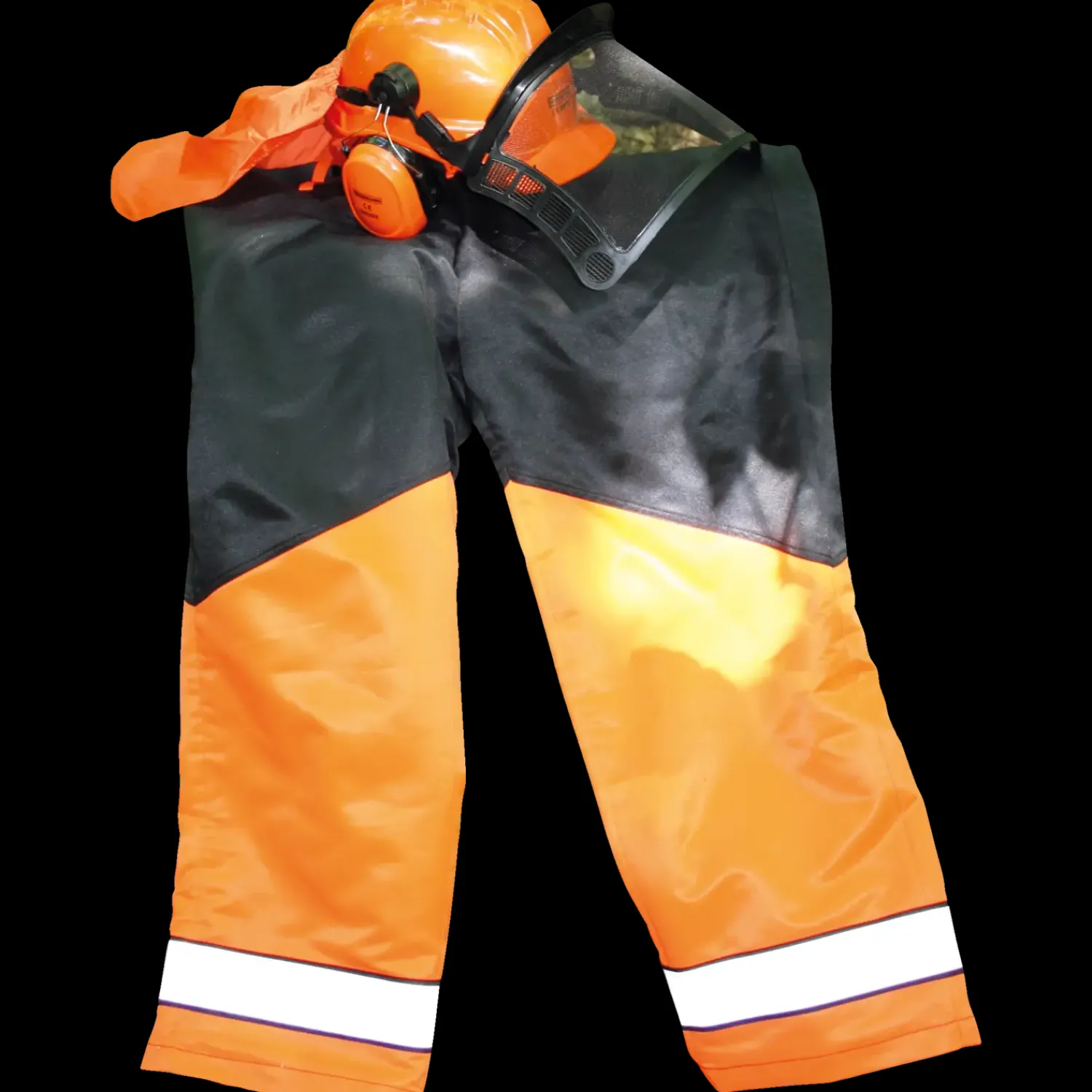 Diverse Beskyttelsesudstyr^Proff sikkerhedssæt, skærebukser & hjelm