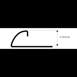 Projolly PJAC rund fliseprofil 6 mm x 2,7 m