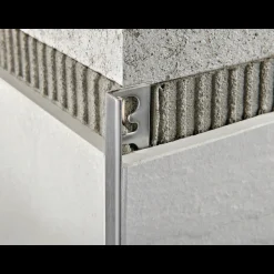 Tilbehør Til Fliser^Proterminal PTAC vinkel fliseprofil 6 mm x 2,7 m