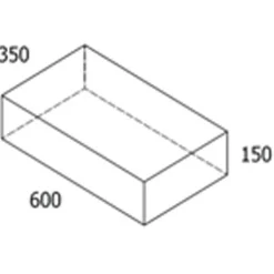 Belægningssten^RBR trappetrin grå - 30x35x15 cm