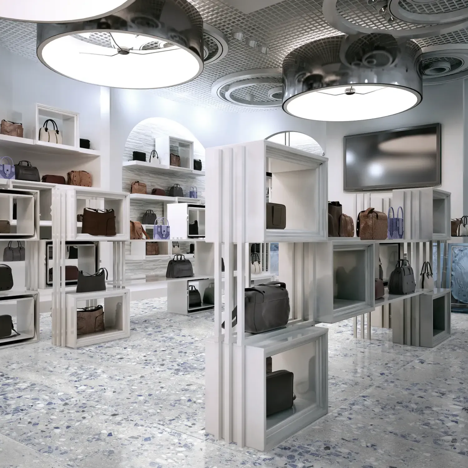 Gulv- Og Vægfliser|Terrazzofliser^Recycle River Blue 60x60 cm