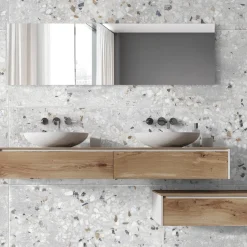 Gulv- Og Vægfliser|Terrazzofliser^Recycle River Brown 60x60 cm