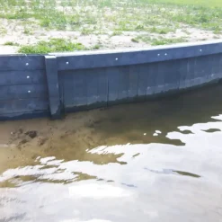 Stolper Og Hegnspæle^Re-textile spidspæl Ø7 x 245 cm - sort