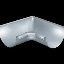 Rheinzink Zinktagrender^90° halvrund indv. gering 280x233x0,7 mm