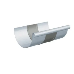 Rheinzink Zinktagrender^halvrund ekspansionsstykke 280x260x0,8 mm