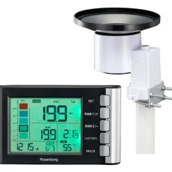 Discount Rosenborg RG5360 regnmåler med indendørs termometer