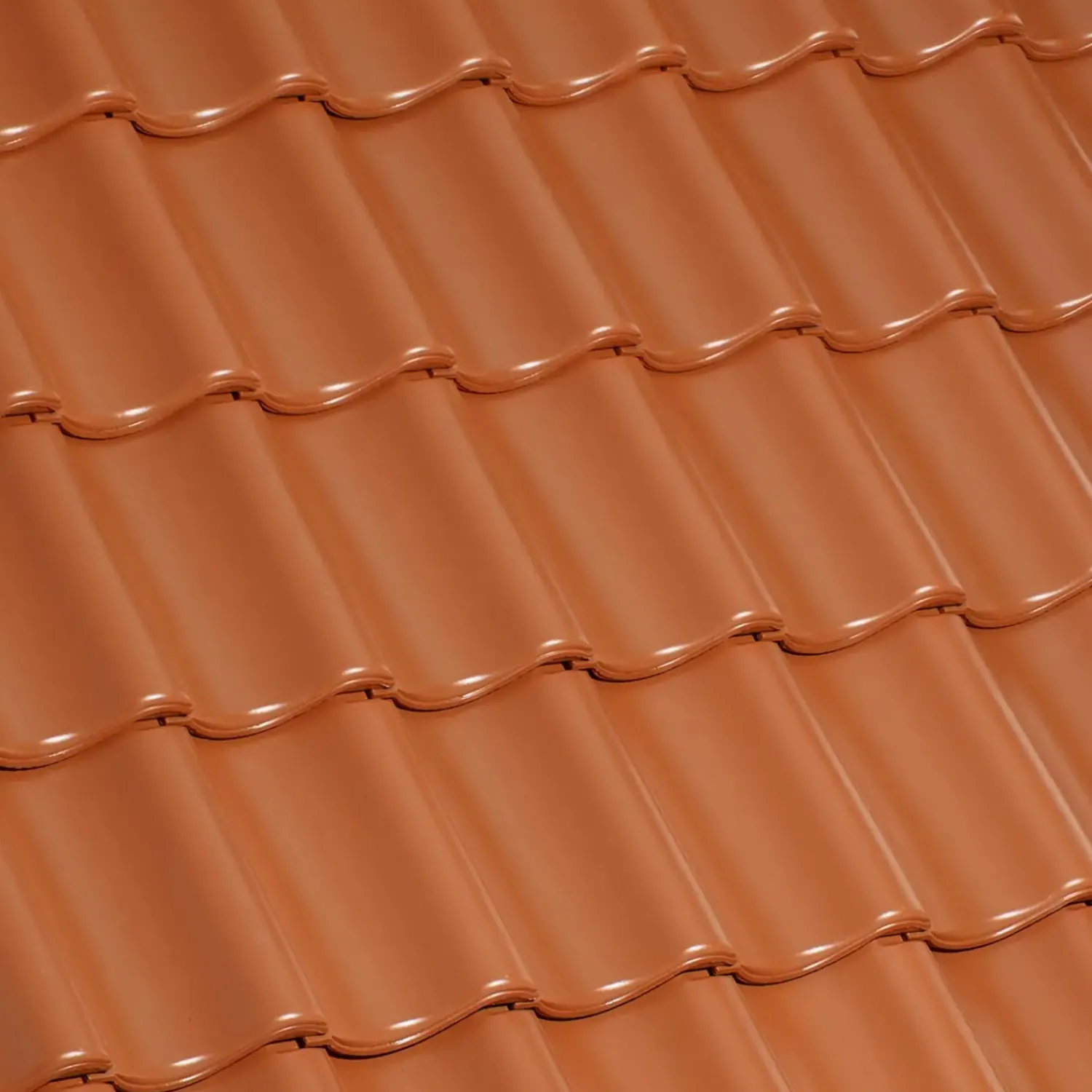 Randers Tegl Tagsten^RT841 Laumans vingefalstagsten, rød engoberet