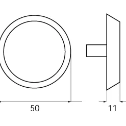 Låsekasser, Cylindre Og Dørbeslag^Ruko Dækplade 4265 F Sæt.