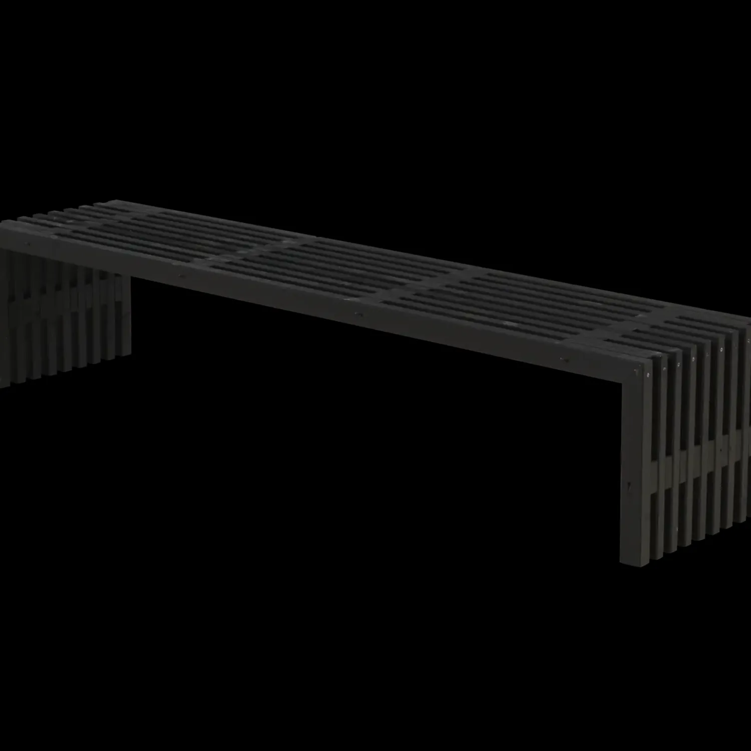 Best Rustik Trallebænk Design sort 138x49x45 cm