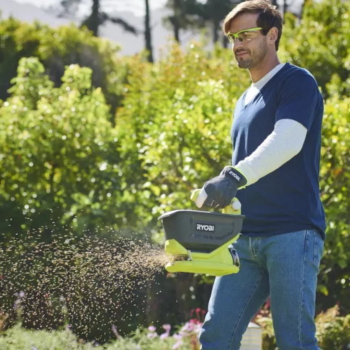 Ryobi Haveredskaber^OSS1800 salt, frø og gødningsspreder 18V ONE+ solo