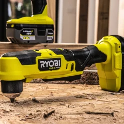 Ryobi Bore- Og Skruemaskiner^RAD18C-0 akku vinkelskruemaskine 18V ONE+ solo