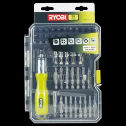 Ryobi Bits- Og Bitssæt^RAK59SD bitssæt m/skruetrækkerhåndtag - 59 dele