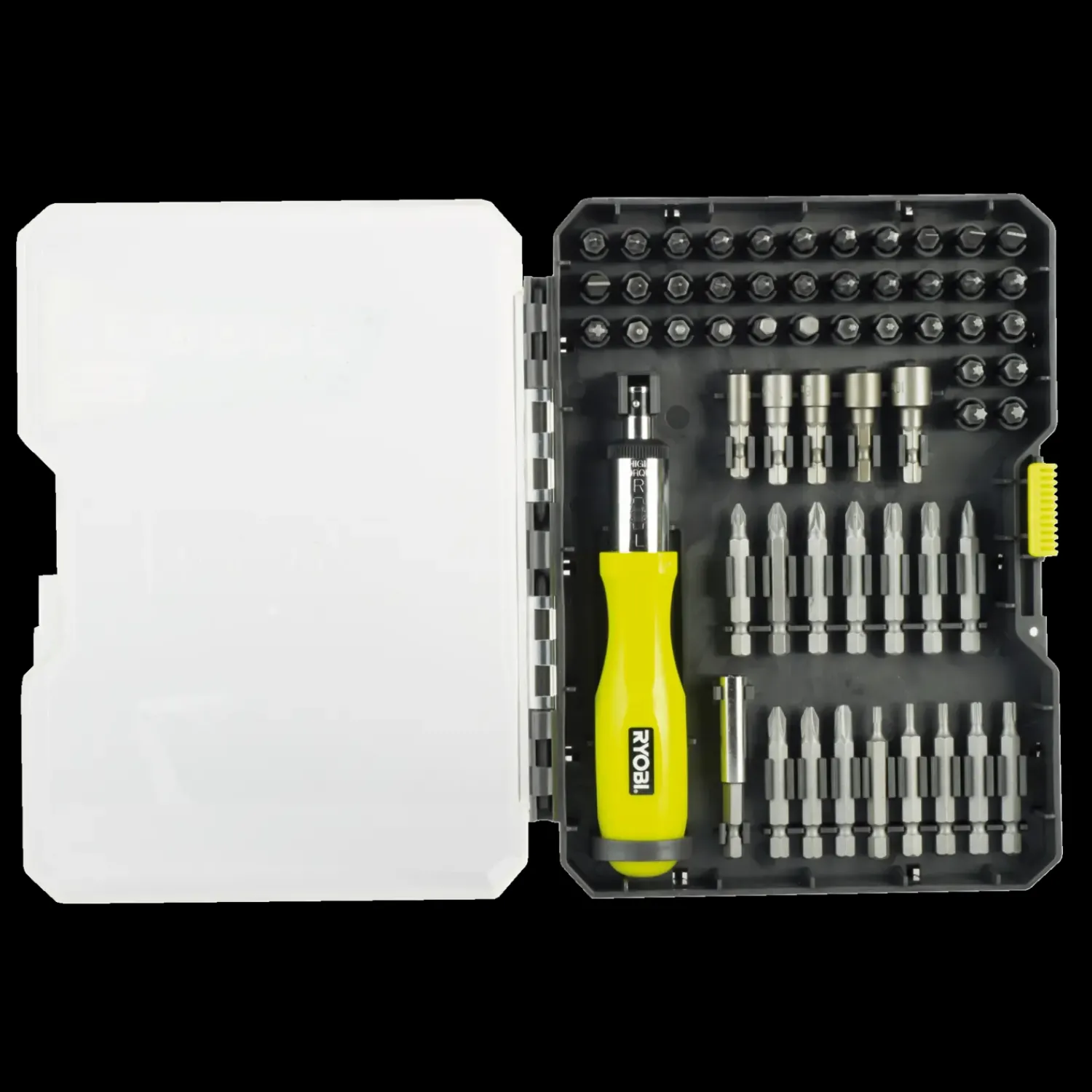 Ryobi Bits- Og Bitssæt^RAK59SD bitssæt m/skruetrækkerhåndtag - 59 dele