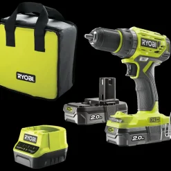 Ryobi Bore- Og Skruemaskiner^R18DD7-220S bore-/skruemaskine 18V ONE+ 2x2,0 Ah