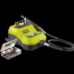 Ryobi Båndslibere^R18RT-0 roterende multiværktøj 18V ONE+ solo m. 33 tilbehørsdele