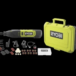 Outlet Ryobi RRT12-120BA3 multiværktøj 12V m/3 forsatser og 35 tilbehørsdele