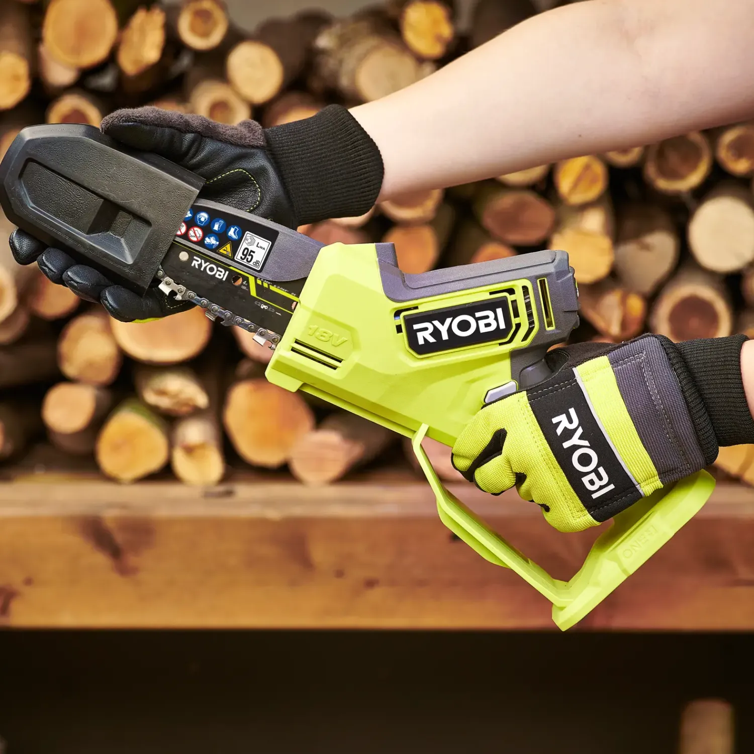 Ryobi Beskæring Og Økser^RY18PSX10A-0 HP grensav 10 cm 18V ONE+ solo