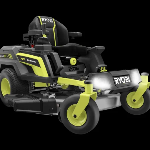 Sale Ryobi RY72ZTRX107-210 72V 107 cm zero turn plæneklipper 2x10 Ah batt.