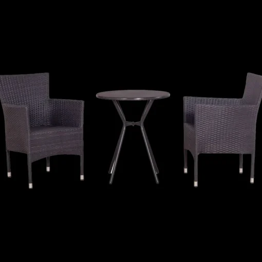 Haveborde^Saga cafebord Ø60cm sort