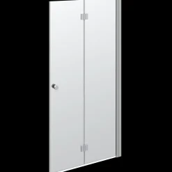 Scanbad Brusedøre Og Brusevægge^brusedør 180 grader satin/klart glas 200x100 cm
