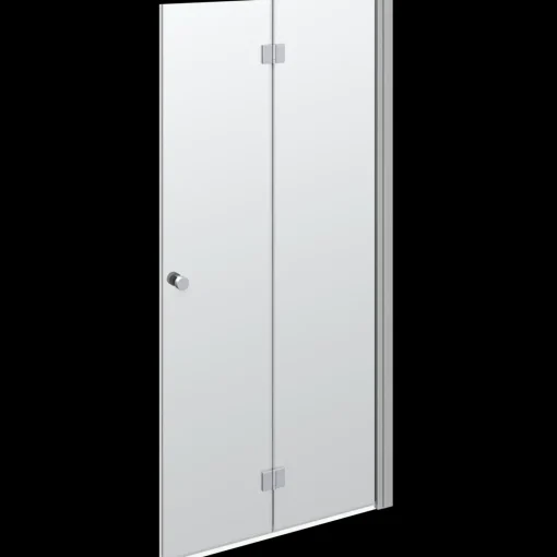 Scanbad Brusedøre Og Brusevægge^brusedør 180 grader satin/klart glas 200x100 cm