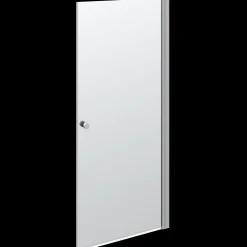 Outlet Scanbad brusedør satin/klart glas 200 x 90 cm