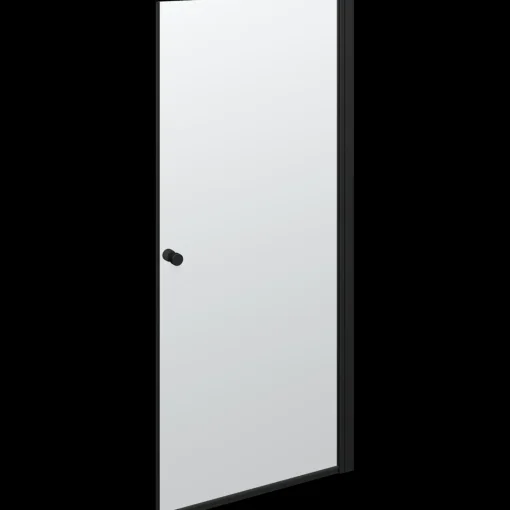 Clearance Scanbad brusedør 89x200 cm mat sort
