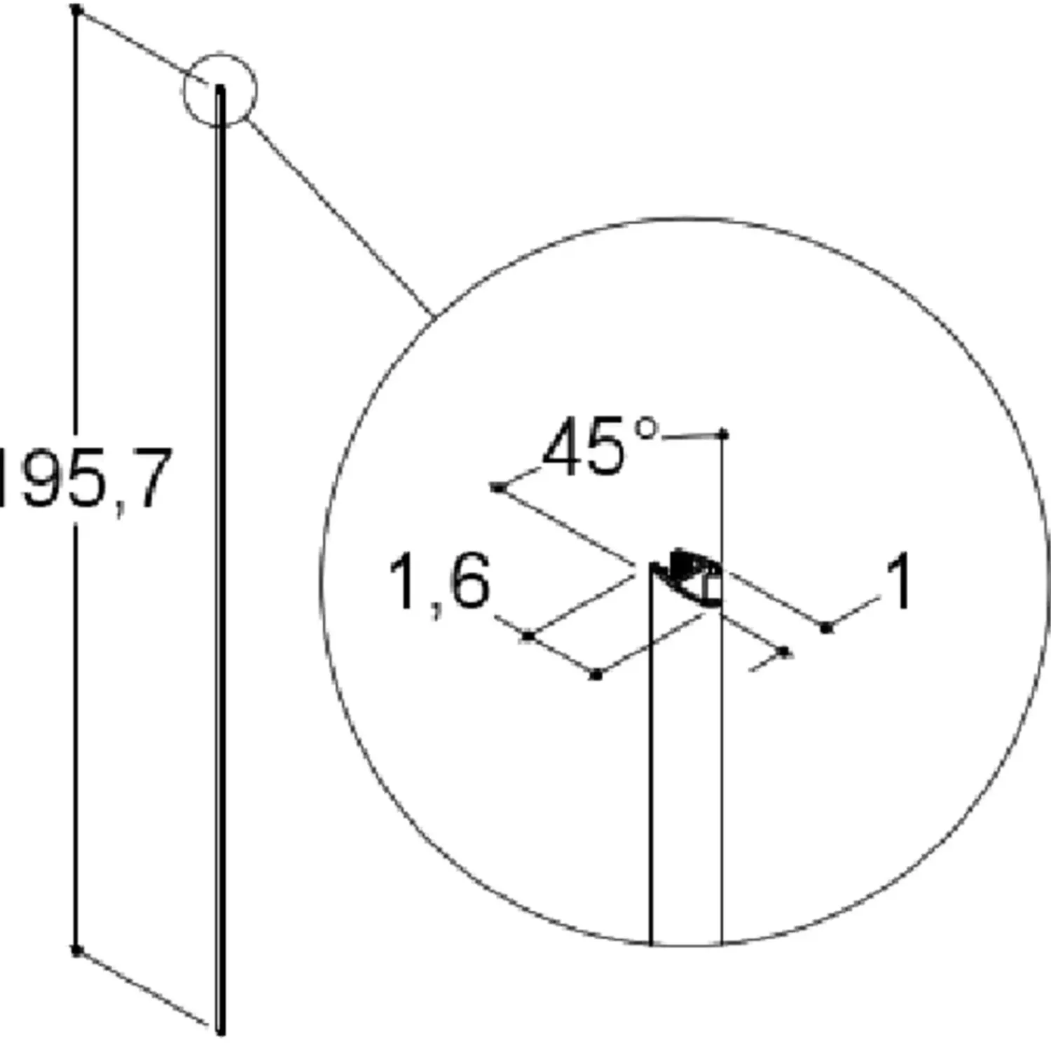 Clearance Scanbad Match magnetliste t/A/B/C/E/F 197,5 cm