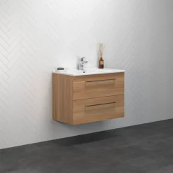 Vaskeskabe^Scanbad Multo vaskeskab m/Lotto vask 81x59,4x45,5 cm varm eg