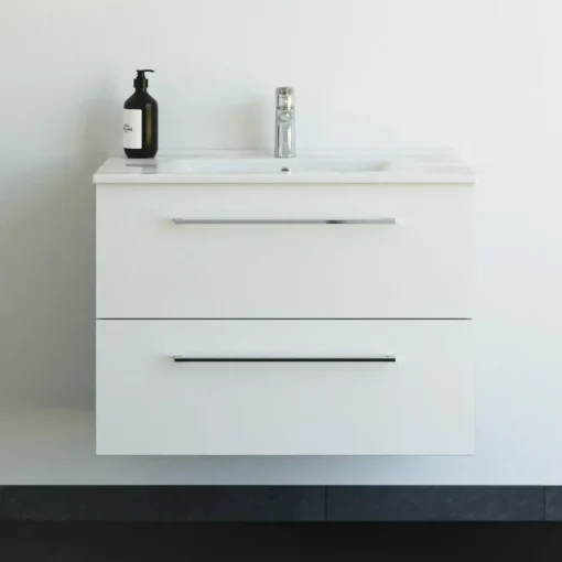 Best Scanbad Multo+ vaskeskab m/Amber vask 80 cm mat hvid
