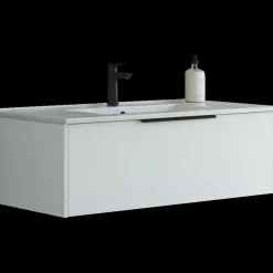 Hot Scanbad NOW vaskeskab m/én skuffe 33,8x61x45,5 mat hvid glat front