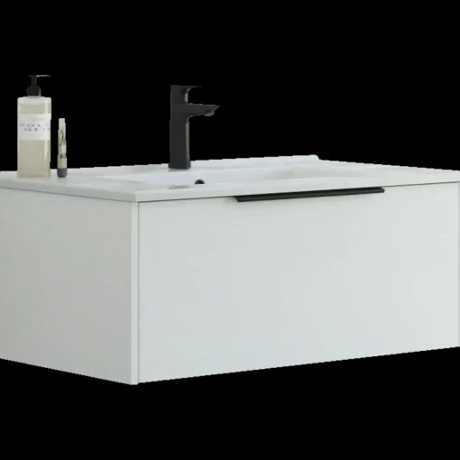 Hot Scanbad NOW vaskeskab m/én skuffe 33,8x61x45,5 mat hvid glat front