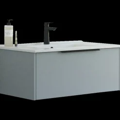 Vaskeskabe^Scanbad NOW vaskeskab m/én skuffe 33,8x61x45,5 mat lyseblå glat front