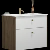 Hot Scanbad Play vaskeskab m/Ergo vask 80 cm brun eg