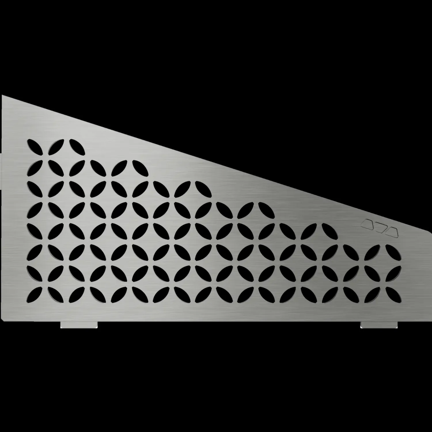 Best Schlüter hylde firkantet floral, børstet stål