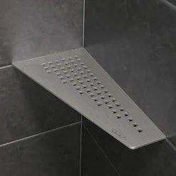 Sæbehylder^Schlüter hylde firkantet square, børstet stål