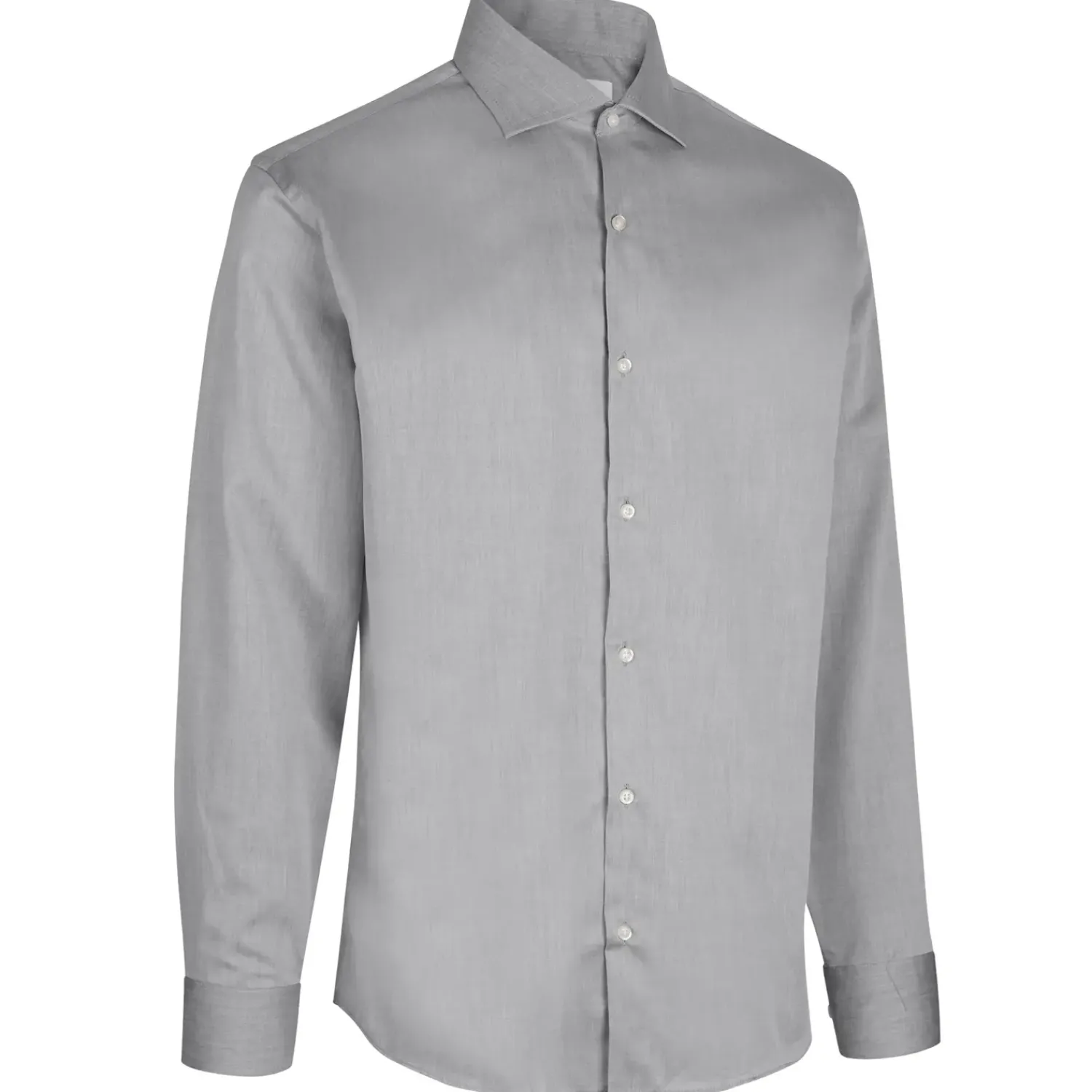 Skjorter^Seven seas Fine twill modern skjorte silver grey str. M