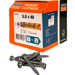 Bygningsbeslag^Simpson Impreg+ beslagskruer til udendørsbrug 4x40 mm