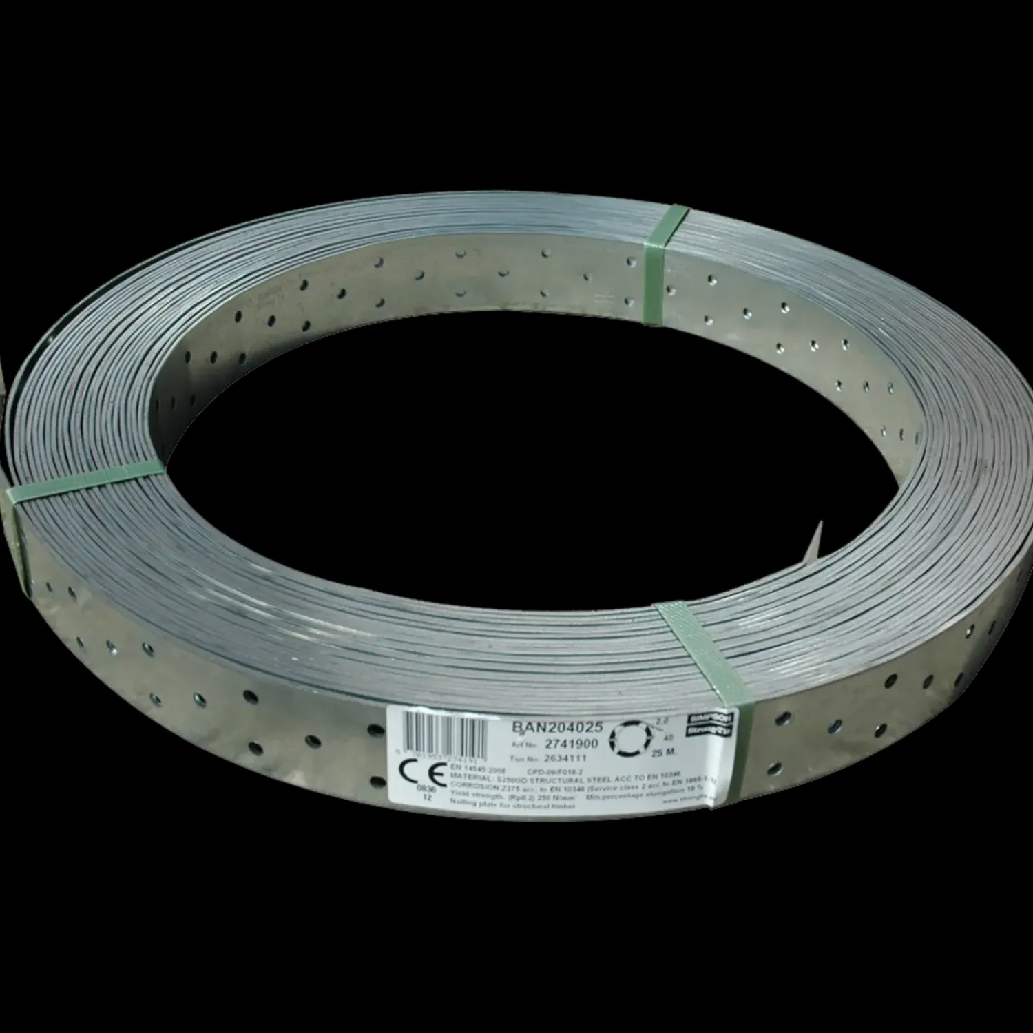 Bygningsbeslag^Simpson strong-tie vindtrækbånd 40x1,5 mm 25 m