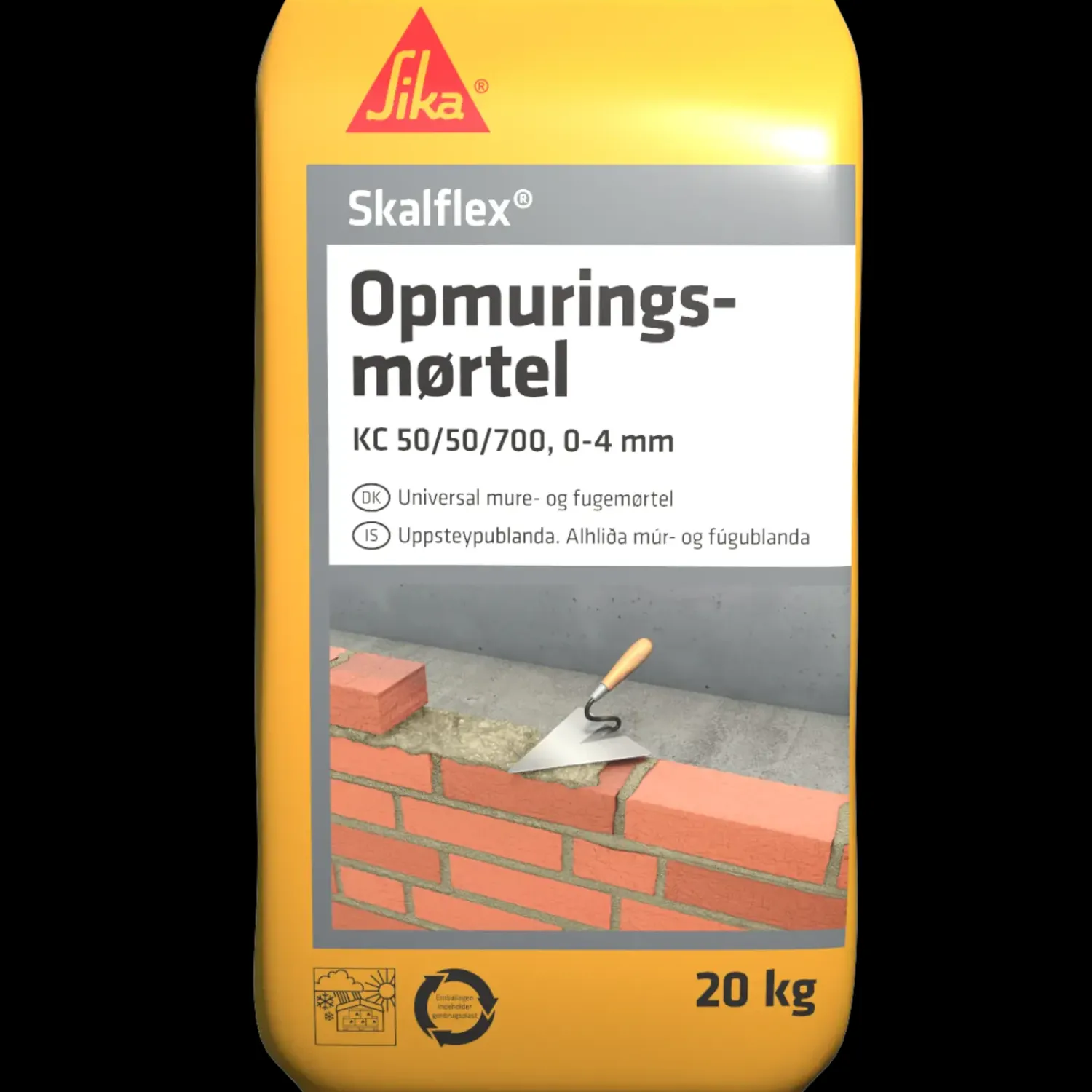 New Sika Skalflex Opmuringsmørtel KC 50/50/700 20 kg