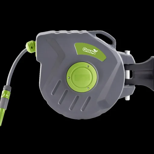 Havevanding^Slangeopruller til væg m/20 1/2" PVC slange