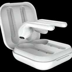 Høreværn^Slim Pod høretelefoner m/bluetooth og opladnigsbase hvid