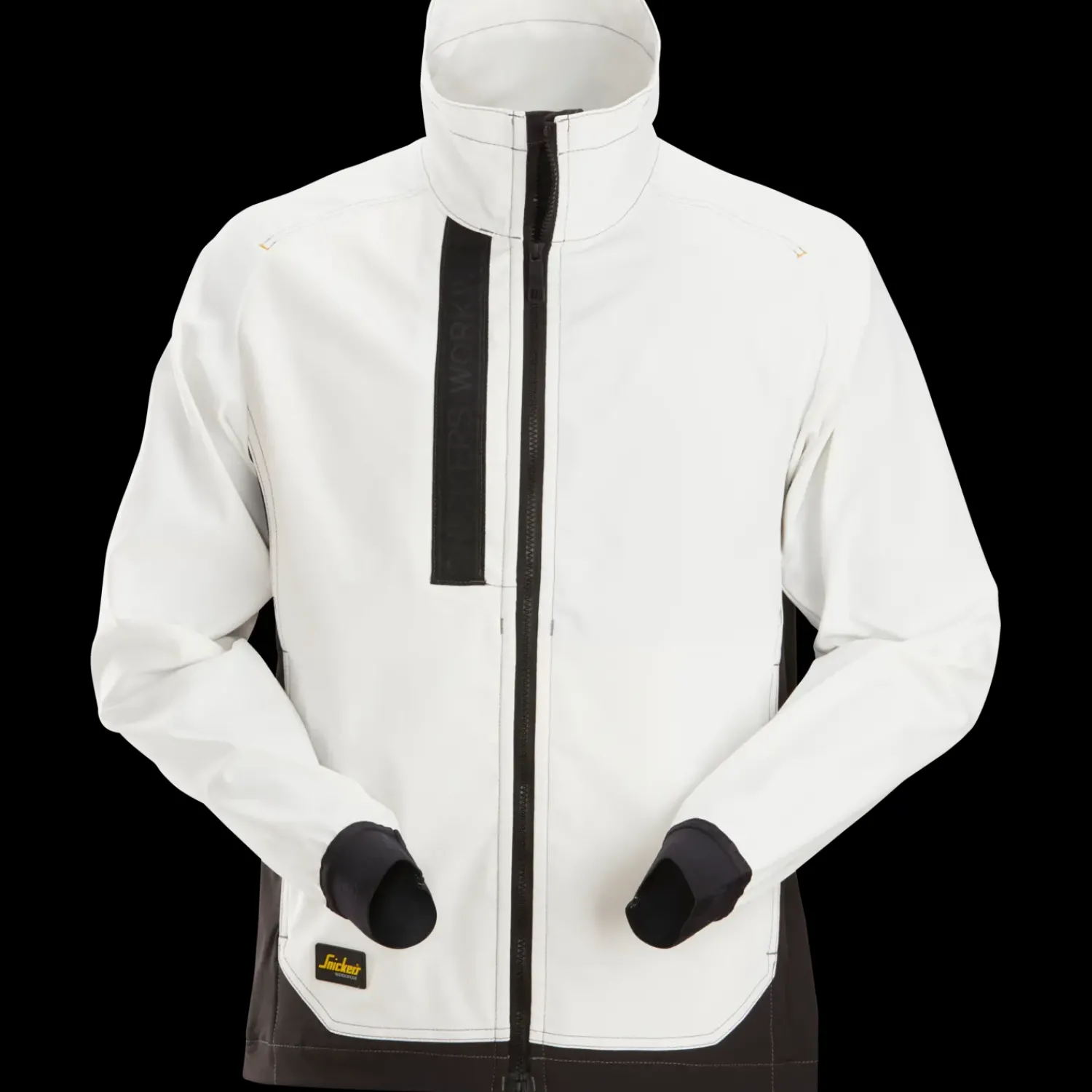 Clearance Snickers Allroundwork arbejdsjakke uforet hvid/sort str. M