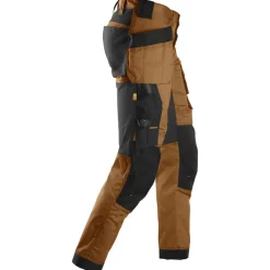 Hot Snickers Allroundwork arbejdsbukser med hylsterlommer stretch brun/sort str. 48