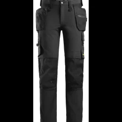 Snickers Arbejdsbukser^Allroundwork arbejdsbukser med hylsterlommer fuldstretch sort str. 54