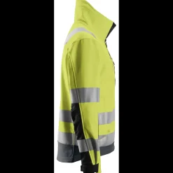 Snickers Jakker Og Veste|Hi-Vis Tøj Og Udstyr^Allroundwork softshelljakke klasse 3 hi-vis gul/koksgrå str. XL