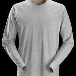 New Snickers Allroundwork t-shirt langærmet lys gråmeleret str. 3XL
